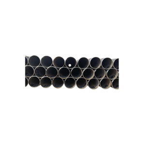Seamless steel pipe is perforated with round steel